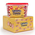 thumbnail image 1 of Candy Caramel Creams - 100 Count Candy Tub - Gift Box - Fresh from the Factory, 1 of 5