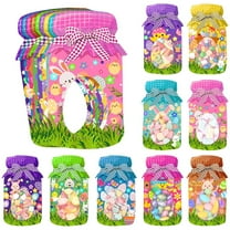 Candy Card with Drifting Bottle Card for Party Gift Exchange Easter Gift Decoration Props（9PCS） white