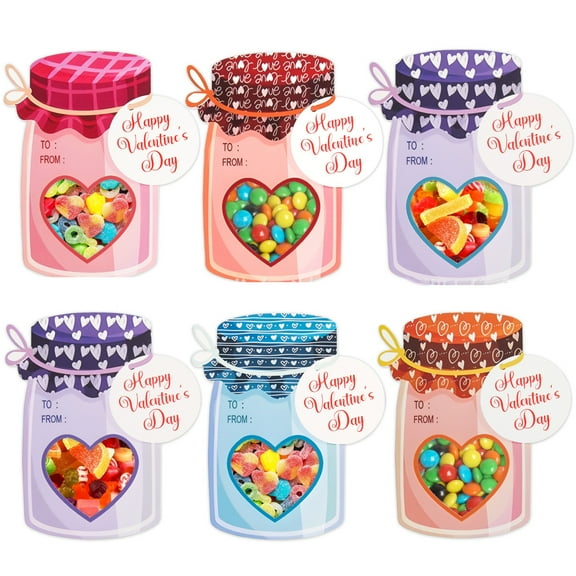 Candy Cards With Drifting Bottle Shaped Cards For Valentine's Day Party Gift Exchange Gift Decoration for Couples