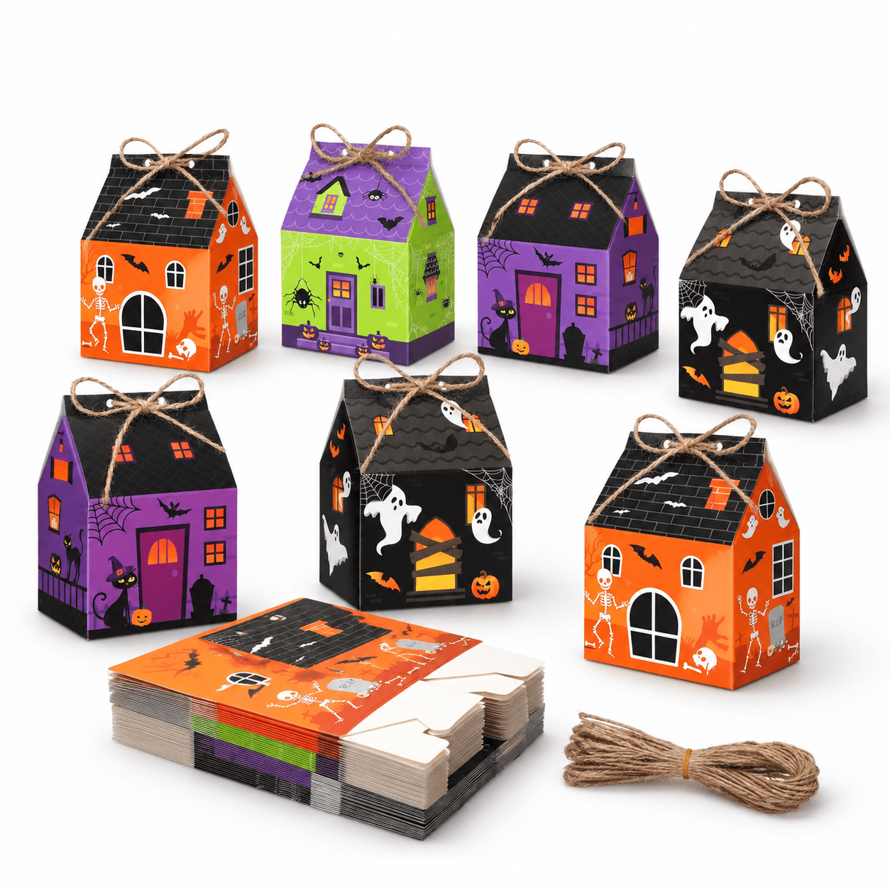 Candy Castle Mini Gift Boxes, 48 Count, Paperboard Party Favor Boxes ...
