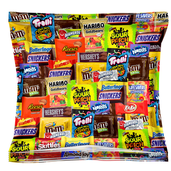 Candy & Chocolate Assorted Variety Pack - Snickers Twix Kit Kat Milky Way Hershey's & More! -Stocking Stuffers - Individually Wrapped (32 Ounces)
