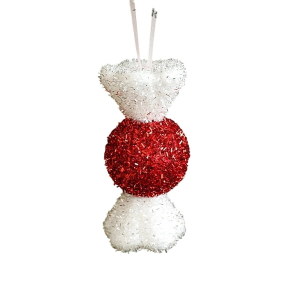 Candy Christmas Decorations 2D Flat Acrylic Christmas Candy Hanging Ornaments for Xmas Tree Home Office Birthday Party Wedding Suppiles, Children Gift