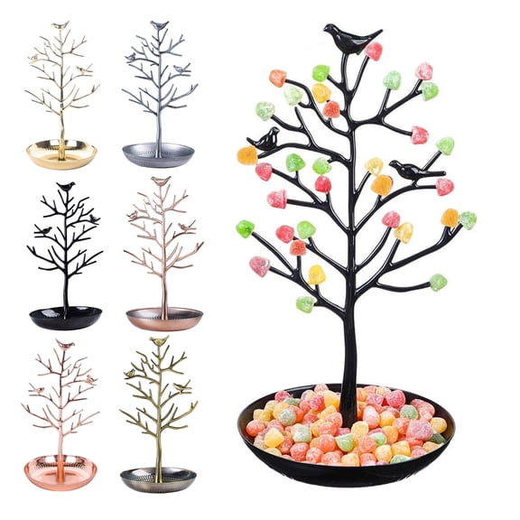 Candy Christmas Tree Decor Metal Display Stand for Gumdrops Sweets Festive Table Centerpiece for Holiday Party Home Office Decoration