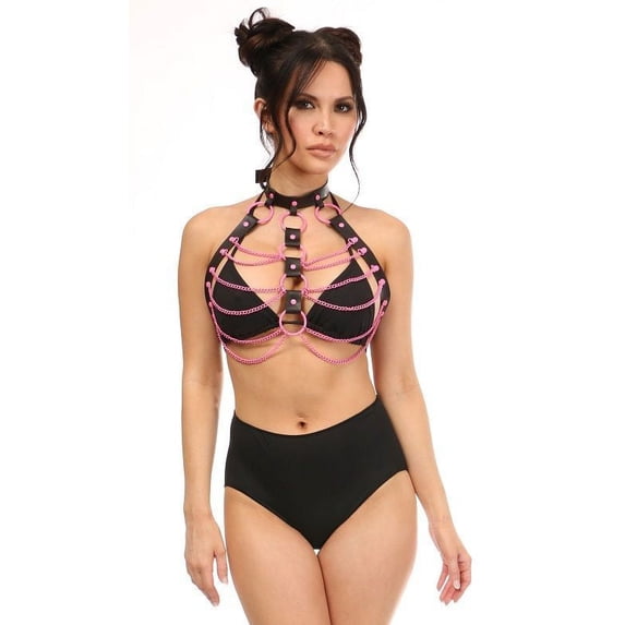 Candy Collection-Pink Chain Harness