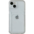 thumbnail image 1 of Candy Color Card Holder Clear Shockproof Soft Compatible with iPhone Case (Clear,iPhone 12 Mini), 1 of 6