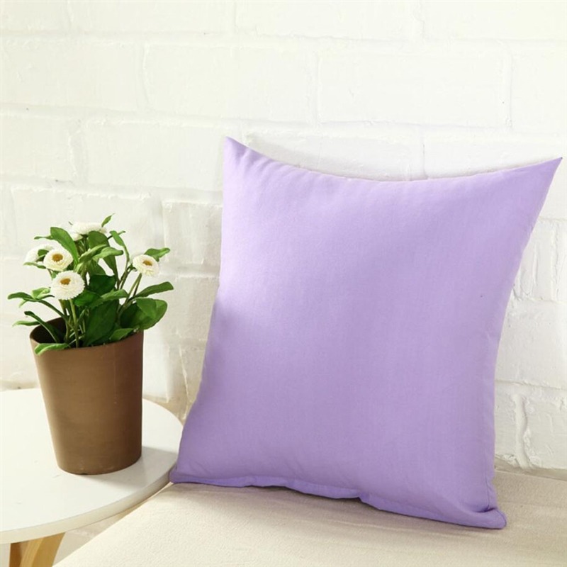 Candy Color Cushion Cover Solid Color Pillow Case Cover Decorative