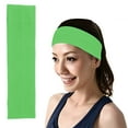 thumbnail image 1 of Candy Color Elastic Headband Solid Color Fitness Yoga Antiperspirant Hair Rope Headband Exercise Accessories for Women, 1 of 8