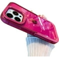 thumbnail image 1 of Candy Color Fold Stand Camera Lens Holder Clear Soft Phone Case Compatible with iPhone Case (Red,iPhone 14), 1 of 7