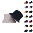 thumbnail image 1 of Candy Color Foldable Bucket Hat Women's Casual Outdoor Summer Sun Shade Breathable Fisherman Cap for Vacation by Gbobgt Beige One Size, 1 of 5