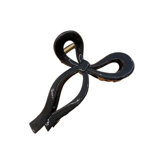 Candy Color Hair Claw Elegant Bowknot Shape Shark Hair Clip Styling Tool
