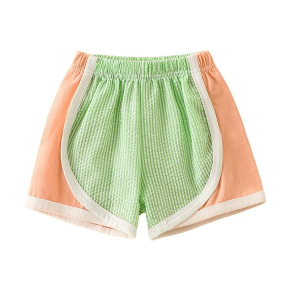 Candy Color Hot Pants Shorts Summer Breathable Shorts Home Solid Yoga Green 2 Years-3 Years