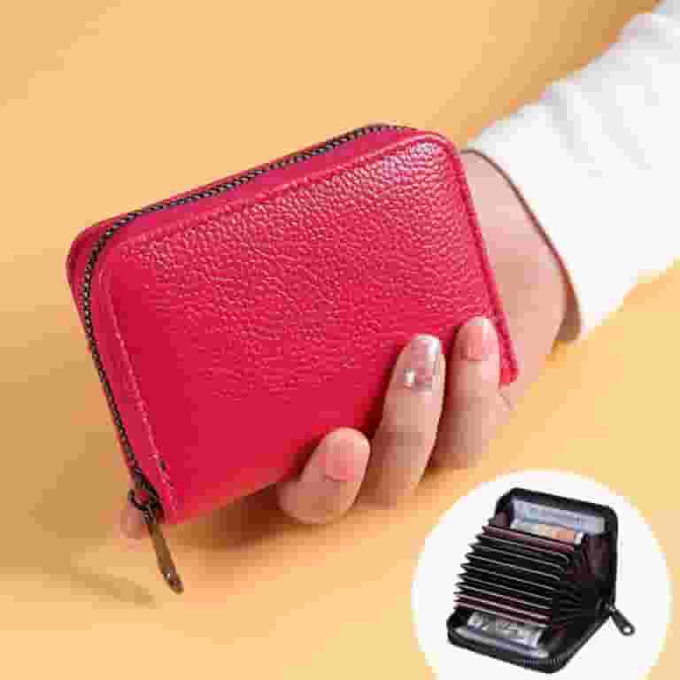 Colouring Option Candy Color PU Mini Card Wallet, Slim Credit Card Holder for Women ...