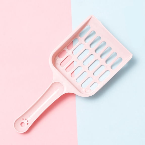 Candy Color Pet Litter Shovel with Horizontal Handle, High Appearance Cat Poop Pickup Tool for Litter Box Cleaning
