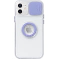 thumbnail image 1 of Candy Color Ring Holder Slide Lens Camera Cover Protection Clear Soft Compatible with iPhone Case (Purple,iPhone 8/7 Plus), 1 of 6