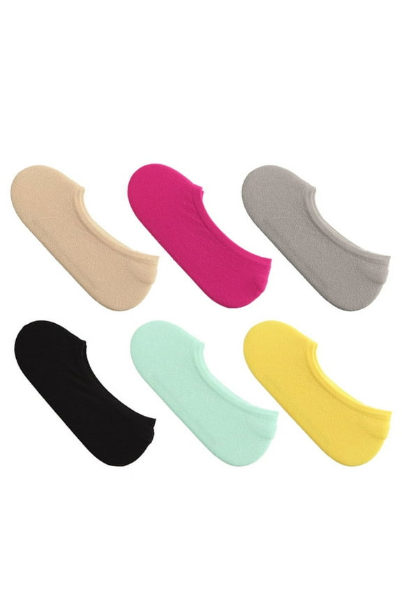 Candy Color Socks for Women, 10 Pairs Low Cut Liner Casual Non Slip Breathable Ladies Socks for Sneaker Loafers Training
