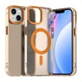 thumbnail image 1 of Candy Color Translucent Phone Case for iPhone 14 Plus, Compatible with MagSafe - Ultra Slim Lightweight Shockproof Protective Anti-Yellow Phone Cover Designed for iPhone 14 Plus, Orange, 1 of 5