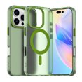 thumbnail image 1 of Candy Color Translucent Phone Case for iPhone 14 Pro Max, Compatible with MagSafe - Ultra Slim Lightweight Shockproof Protective Anti-Yellow Phone Cover Designed for iPhone 14 Pro Max, Green, 1 of 5