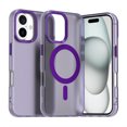 thumbnail image 1 of Candy Color Translucent Phone Case for iPhone 16 Plus, Compatible with MagSafe - Ultra Slim Lightweight Shockproof Protective Anti-Yellow Phone Cover Designed for iPhone 16 Plus, Purple, 1 of 5
