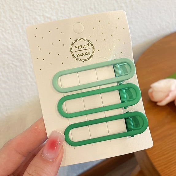 Candy Colored Hair Clip for Girls Side Flat Small Hairpin Headwear Barrettes