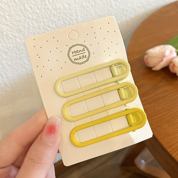 Candy Colored Hair Clip for Girls Side Flat Small Hairpin Headwear Barrettes