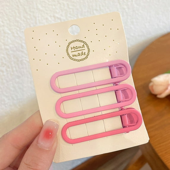 Candy Colored Hairpin Clip for Girls - Stylish Side Clip Small Design Flat Clip & Headwear for Everyday Use