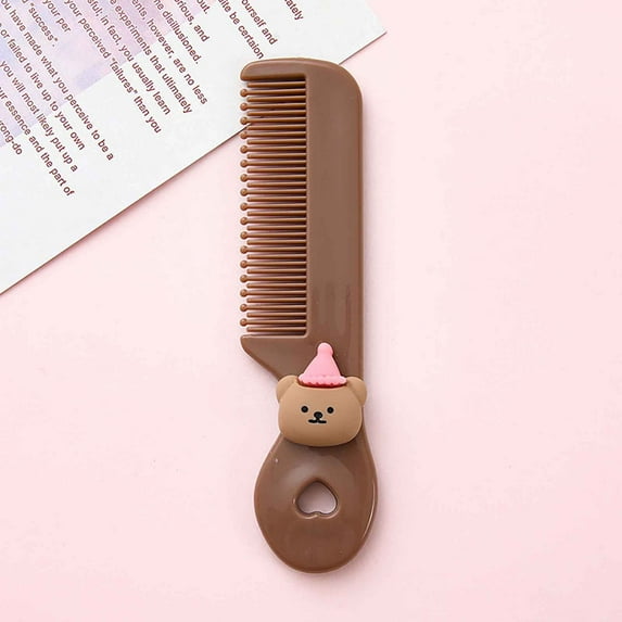 Candy Colored Mini Detangling Comb with Soft Circular Bristles for Sensitive Scalp, Gentle Boys/Girls Hair Styling Tool for Tangle-Free Grooming at Home or On-The-Go(Multicolor),Ccwuwei