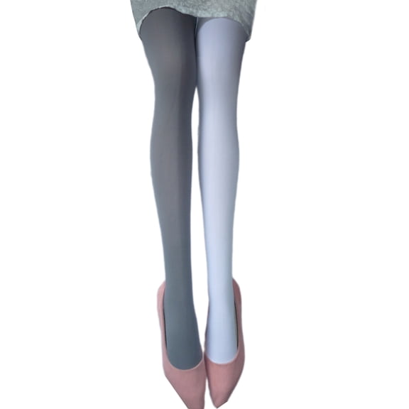 Candy Colored Tights Luxurious Silk Velvets Stockings Open Crotch Asymmetrical Multicolor Pantyhose Leggings for Ladies