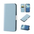thumbnail image 1 of Candy Colors Wallet Case for iPhone 13 Pro Max 6.7 inch, Slim Cute Soft TPU Shockproof Kickstand Protective Flip Folio Phone Case with Card Slots Holder Magnetic Clasp Bracket Cover,Blue, 1 of 10