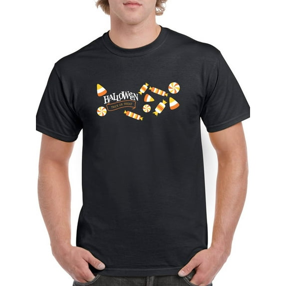 Candy Complement Men Black T-Shirt, Male x-Large