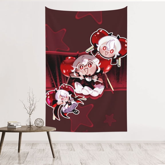 Candy Cookie Run Kingdom Tapestry 60 x 40 Wall Hanging Tapestries Art Banner for Bedroom Dorm Living Room Decorate