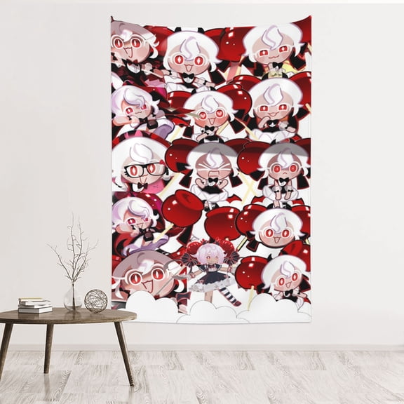 Candy Cookie Run Kingdom Tapestry 60 x 40 Wall Hanging Tapestries Art Banner for Bedroom Dorm Living Room Decorate