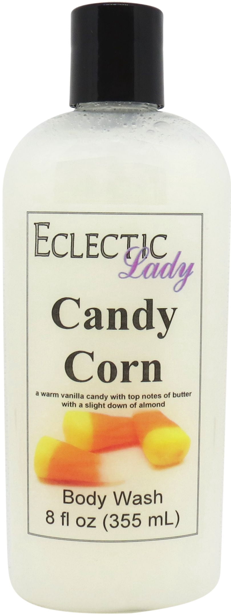 Candy Corn Body Wash by Eclectic Lady, Liquid Shower Gel for Women and Men, 8 Ounces
