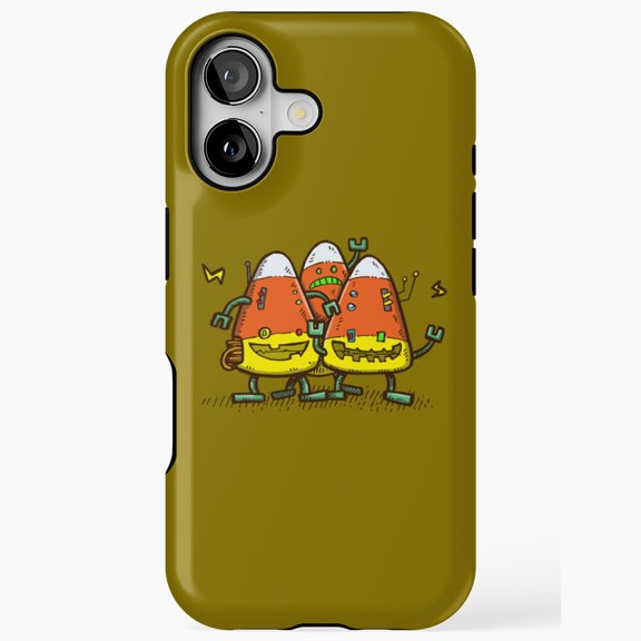 Candy Corn Bots Cute Cartoon Style Tough Case for iPhone 17 through 11 Pro Max