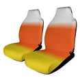 thumbnail image 1 of Candy Corn Costume（2） Car Seat Covers Car Accessories Pack of 2 Universal Front Seat Protective Cover, 1 of 6