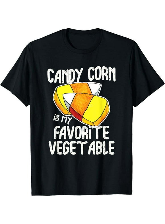 Candy Corn Craze: Spooktacular Costume Party T-Shirt for Die-Hard Candy Fans