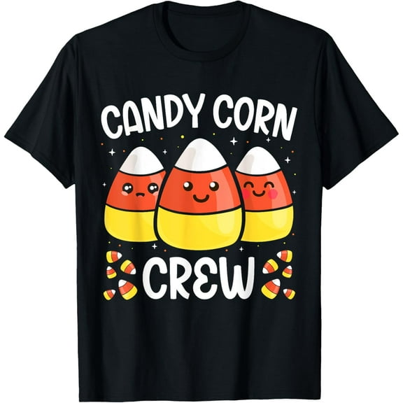 Candy Corn Crew Halloween Costume Men Women Friends T-Shirt