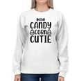 thumbnail image 1 of Candy Corn Cutie Sweatshirt Women -Image by Shutterstock, Female Medium, 1 of 4