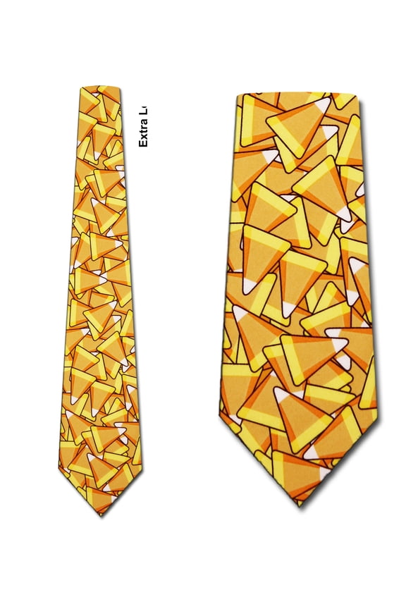 Candy Corn Extra Long Necktie Mens Tie by Three Ro