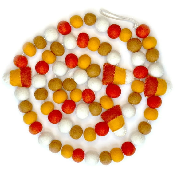 Candy Corn Felt Garland 6ft