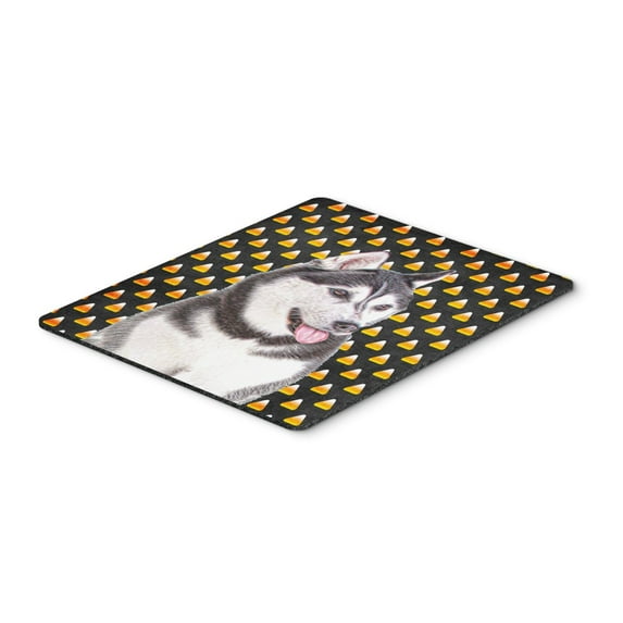"Candy Corn Halloween Alaskan Malamute Mouse Pad Hot Pad or Trivet"