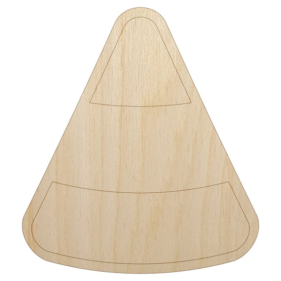 Candy Corn Halloween Wood Shape Unfinished Piece Cutout Craft DIY Projects - 4.70 Inch Size - 1/4 Inch Thick