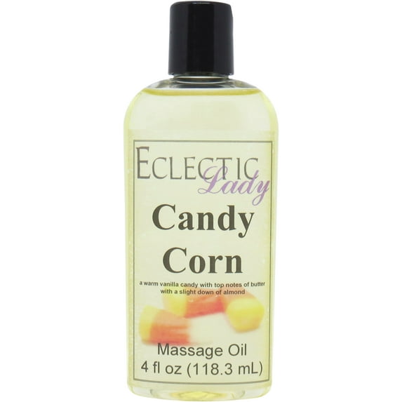 Candy Corn Massage Oil by Eclectic Lady, 4 oz, Sweet Almond Oil and Jojoba Oil