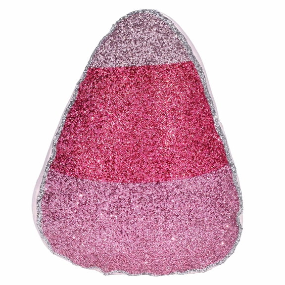 Candy Corn Shaped Pillow - Pink