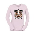 thumbnail image 1 of Candy Corn Skeleton Ribcage Halloween Graphic - Men's Long Sleeve, 1 of 4