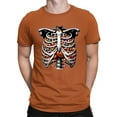 thumbnail image 1 of Candy Corn Skeleton Ribcage Halloween Graphic - Men's T-shirt, 1 of 4