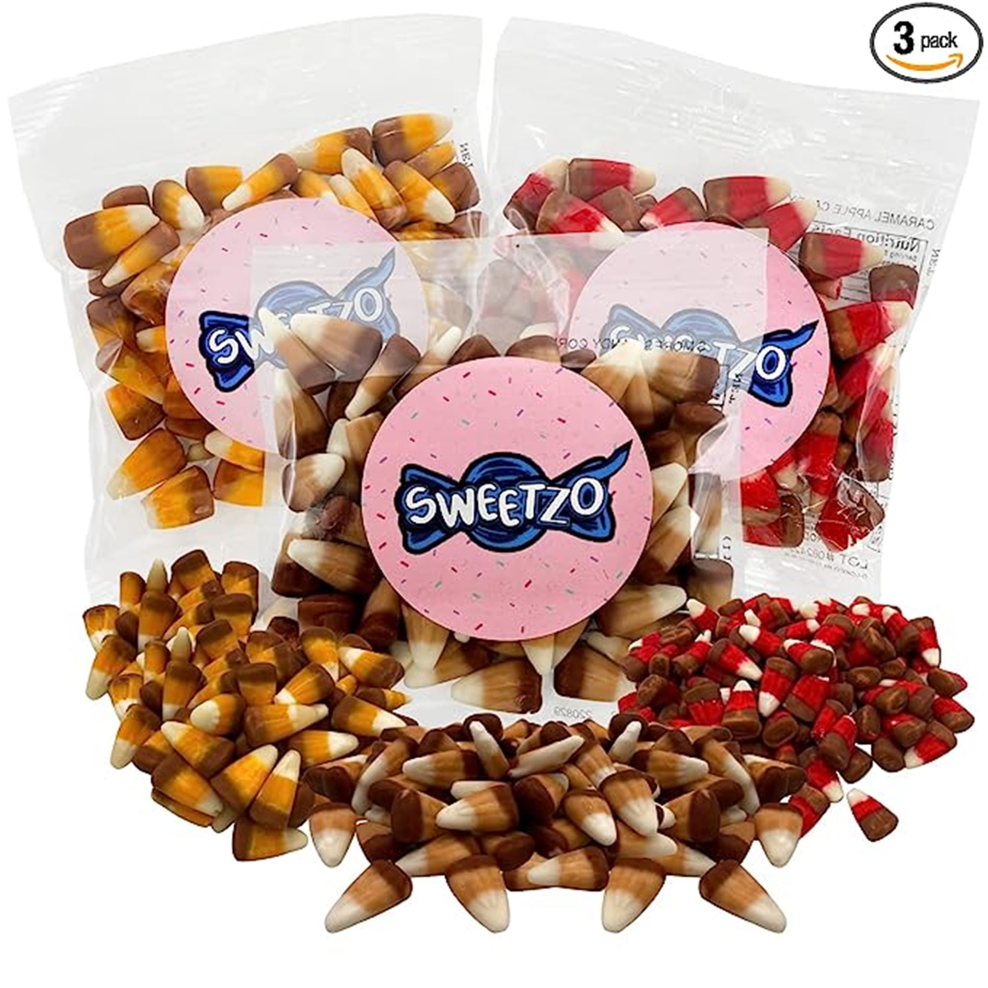 Candy Corn Variety Pack, Halloween Candy Bags, Pack of 3, 4 Ounces per