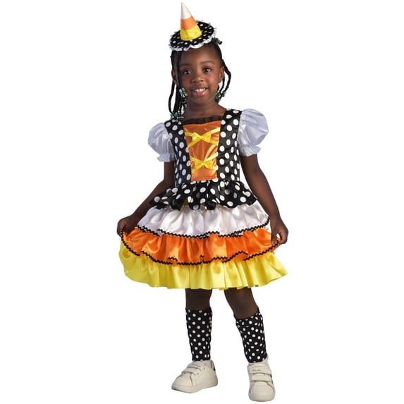 Way To Celebrate, Candy Corn Witch Costume, 3T-4T, Multicolor - Walmart.com