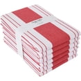 thumbnail image 1 of Candy Cottons Set of 6 Kitchen Dish Towels, 100% Cotton Kitchen Towels, with Hanging Loop, Dishcloth Sets for Washing & Drying Dishes, Tea Towels & Hand Towels 18x28, Red, 1 of 1