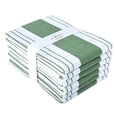 thumbnail image 1 of Candy Cottons Stripe Kitchen Towels Decor Mordern Design Centreband Tea Dish Towels Boho Stripe Absorbent Festive Gift Set of 6 Pantry Reusable Kitchen Dish Towel|Easter Spring Decor 18x28 In Green, 1 of 8
