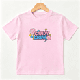 thumbnail image 1 of Candy Crew Girls Graphic Tee, Cute Sweet Lollipop Dessert 100% Cotton Kids Short Sleeve T-Shirt, 1 of 5
